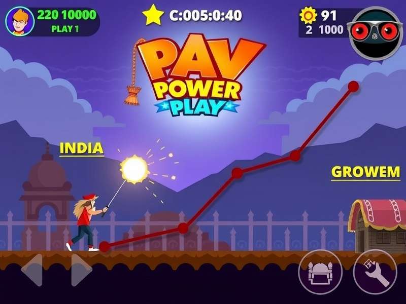 Pav Power Play gameplay screenshot showing action sequences